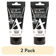 2 pack Grumbacher Academy Acrylic Paint 75ml Tube - Mixing White