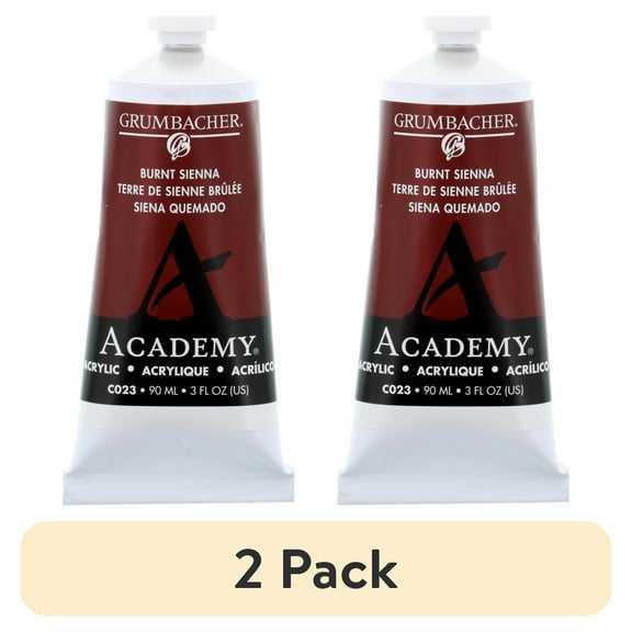 Grumbacher Academy Acrylic, 90ml Tube, Burnt Sienna