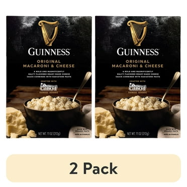 (2 pack) Guinness Original Macaroni & Cheese with Organic Pasta, 11 oz Box, Shelf-Stable