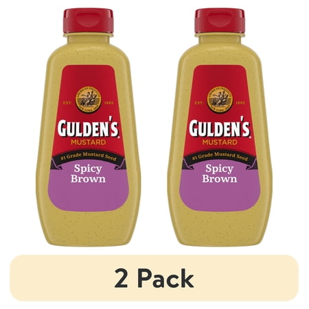 (2 pack) Gulden's Spicy Brown Mustard, 12 oz.