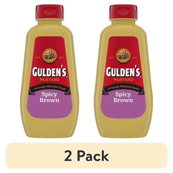 (2 pack) Gulden's Spicy Brown Mustard, 12 oz.