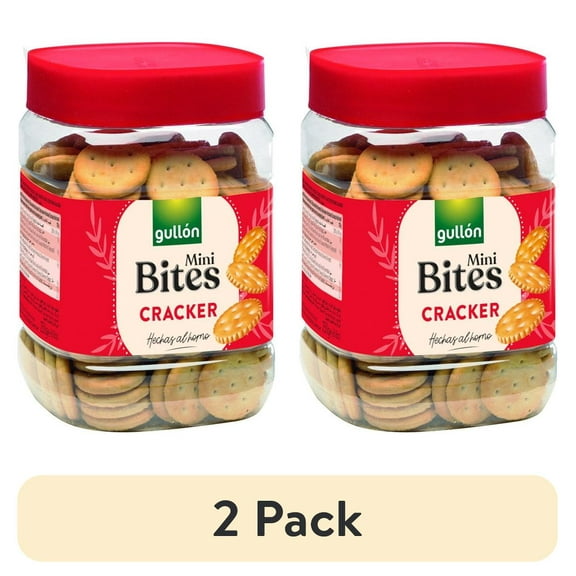 (2 pack) Gullon Mini Bites Cracker, 8.8 oz (250g)