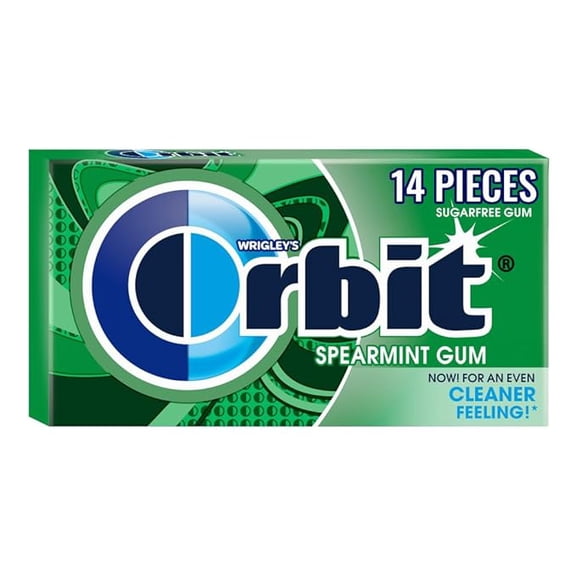 (2 pack) Gum, Sugar Free, Spearmint, 14-ct