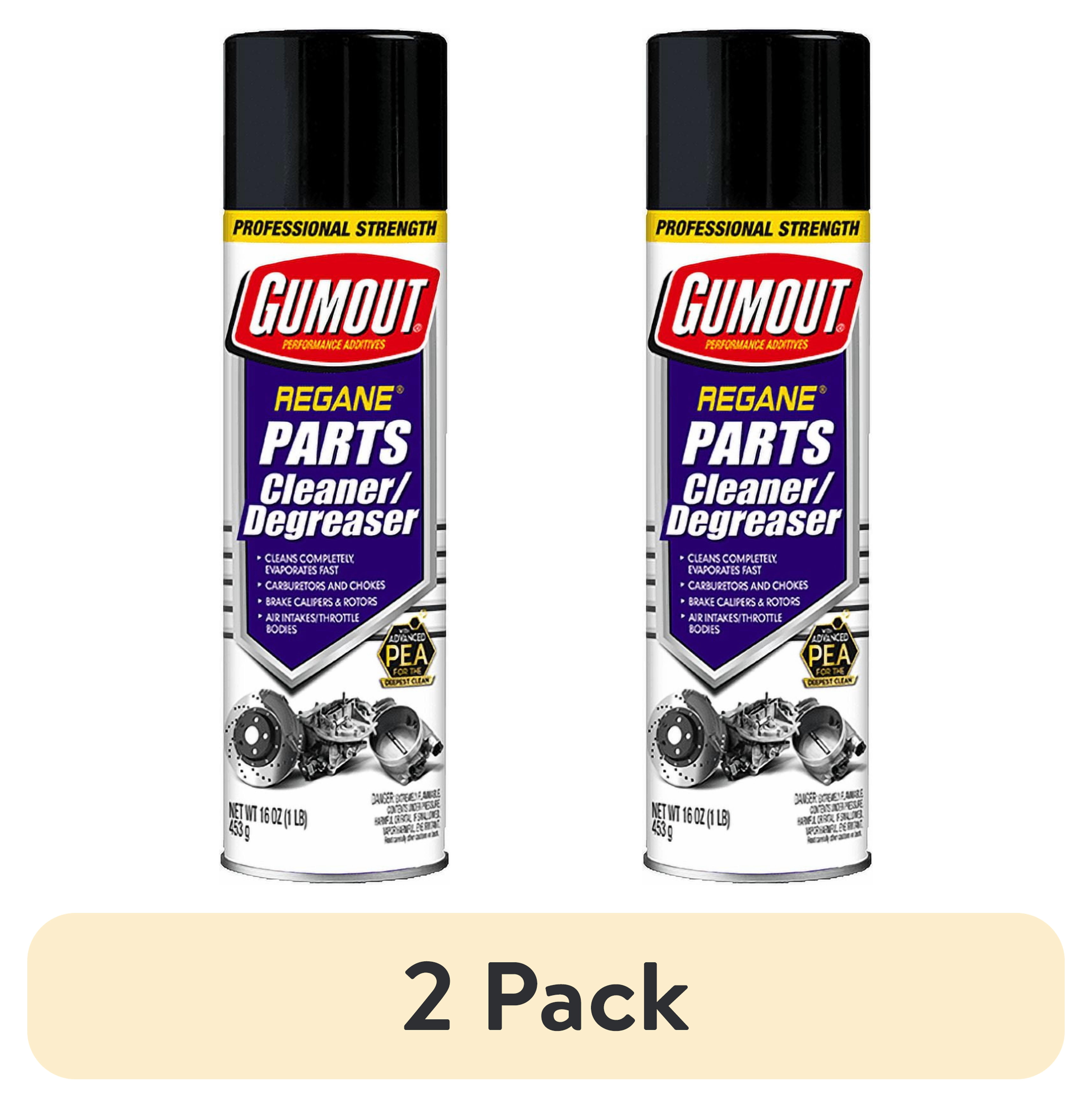 (2 pack) Gumout 540001 Regane Parts Cleaner Degreaser, 16oz