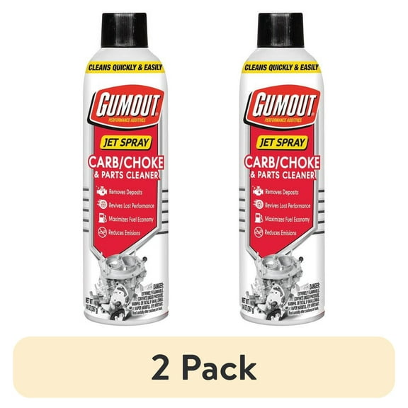 (2 pack) Gumout Jet Spray Carburetor, Choke, and Parts Cleaner - 14 oz