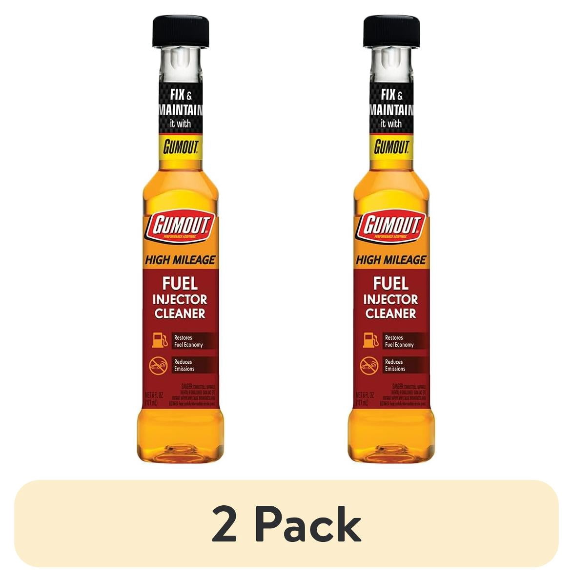 (2 pack) Gumout High Mileage Fuel Injector Cleaner Additive, 6 oz - 510013
