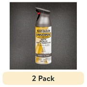 2 pack Gunmetal Gray, Rust-Oleum Universal Metallic Paint & Primer Spray Paint-353091, 11 oz