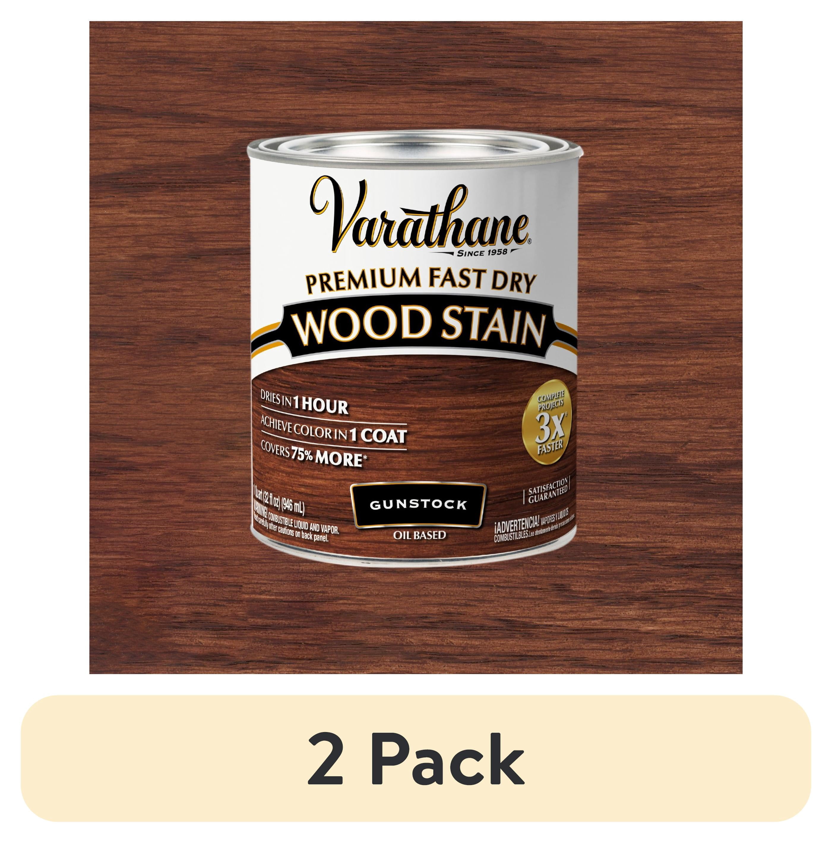 2 pack) Gunstock, Varathane Premium Fast Dry Wood Stain-262007