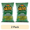 thumbnail image 1 of (2 pack) Guy s Snacks Green Onion Bag Potato Chips, 8oz, 1 of 6