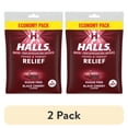 thumbnail image 1 of (2 pack) HALLS Relief Sugar Free Black Cherry Flavor Cough Drops, Economy Pack, 1 Bag (70 Drops), 1 of 14