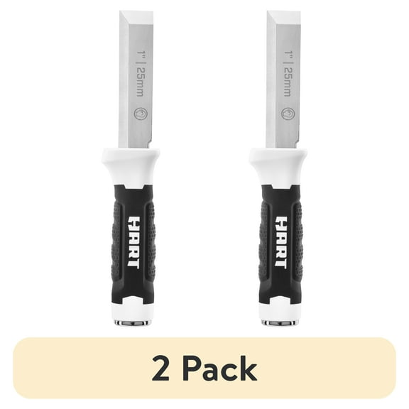 (2 pack) HART 1-Inch Cutting Chisel, Dual Cutting Edges