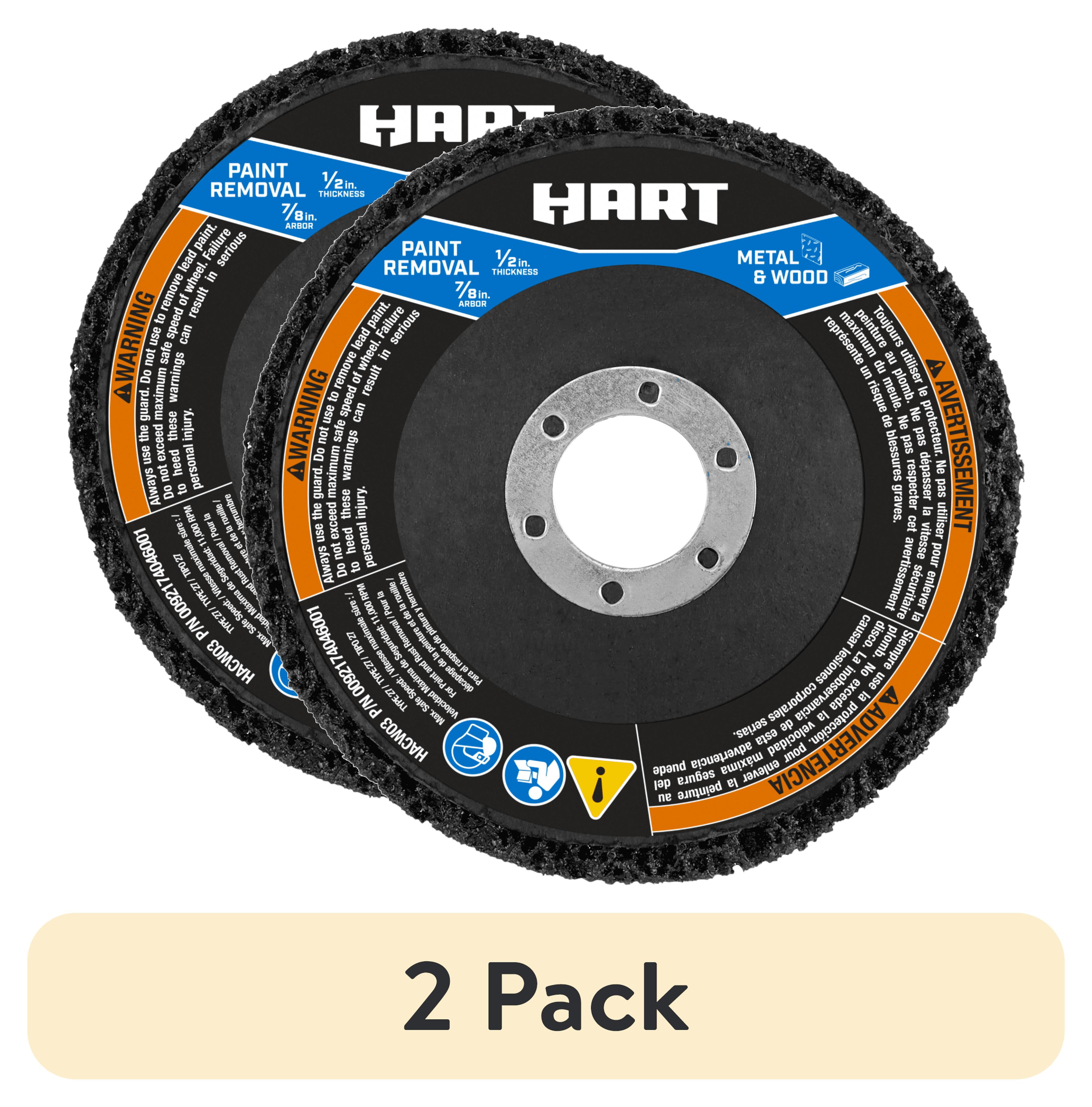 (2 pack) HART 4 1/2-inch Paint Removal Grinding Wheel