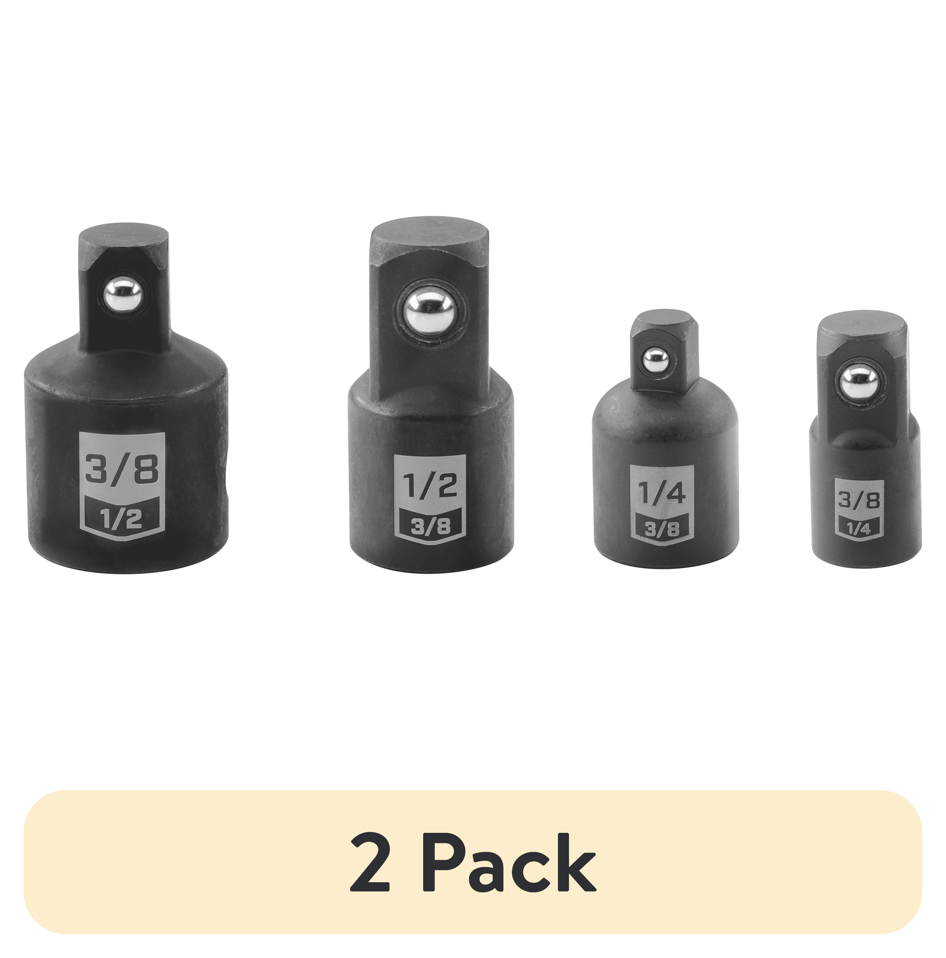 HART 4-Piece Impact Adaptor Set, Chrome Vanadium Steel - Walmart.com