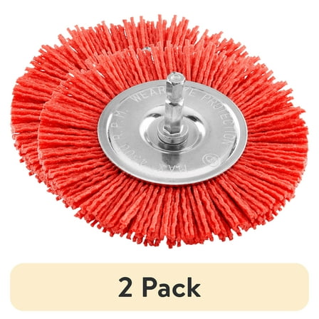 (2 pack) HART 4-inch Nylon Abrasive Wheel (Cleaning and Polishing)