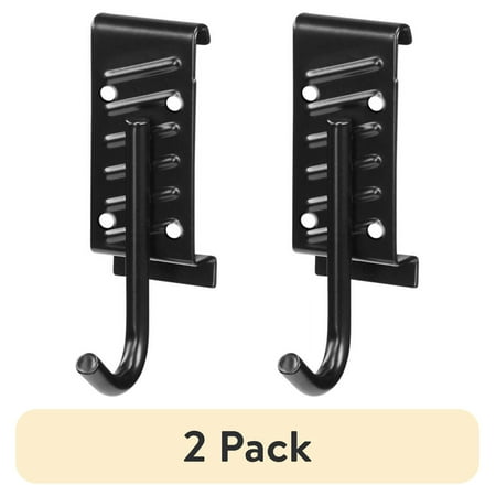 (2 pack) HART Garage Storage J Hook, Durable Steel Hook with Rubber Coating, Garage Storage Rail