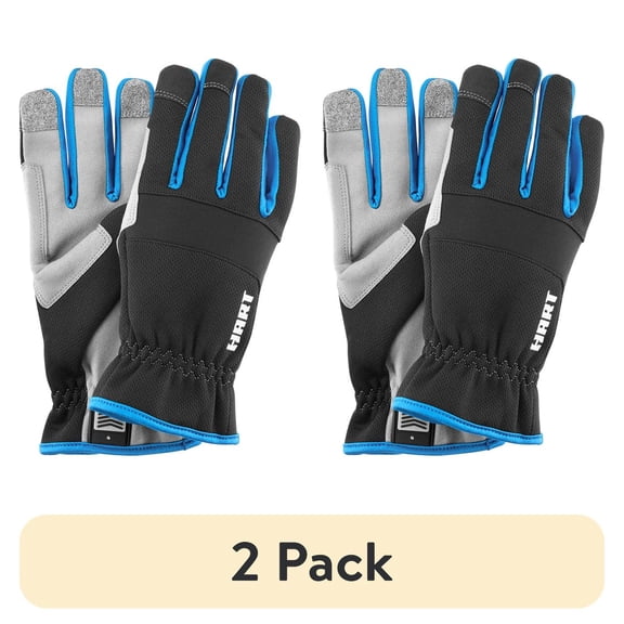 (2 pack) HART General Purpose Work Gloves, Touchscreen Compatible (Extra Large)