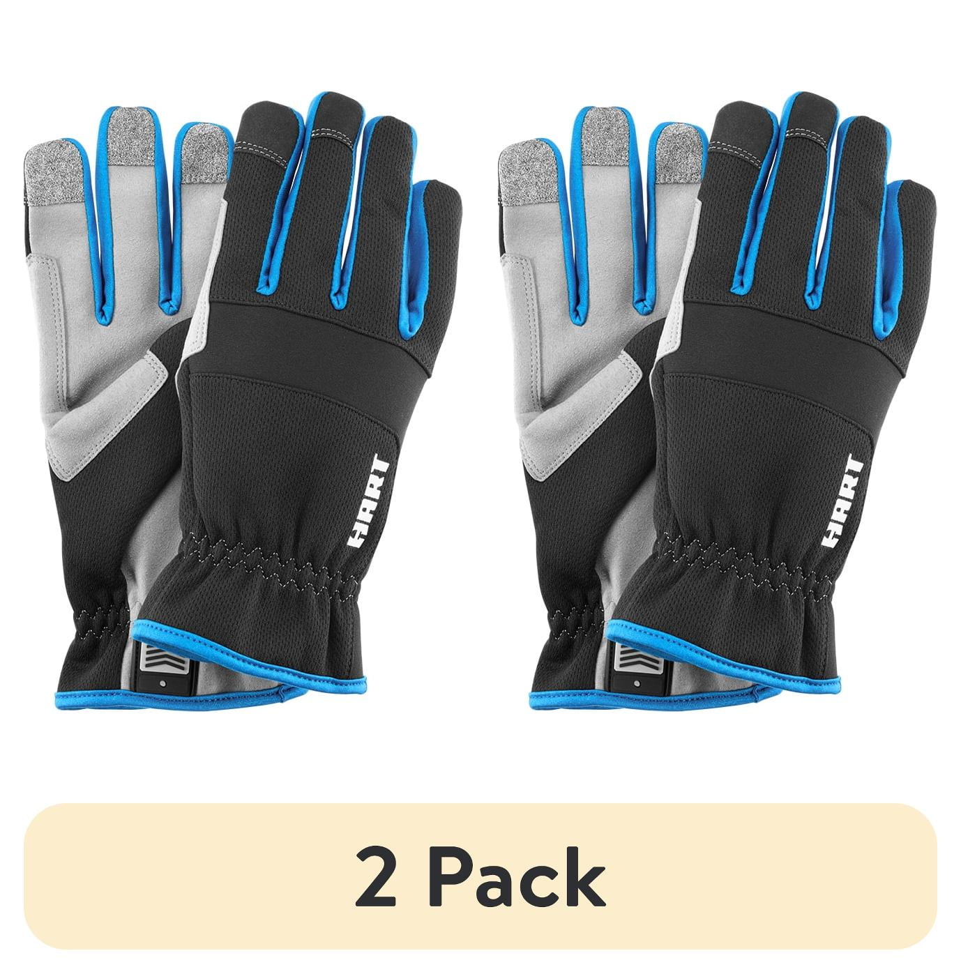 (2 pack) HART General Purpose Work Gloves, Touchscreen Compatible (Medium)