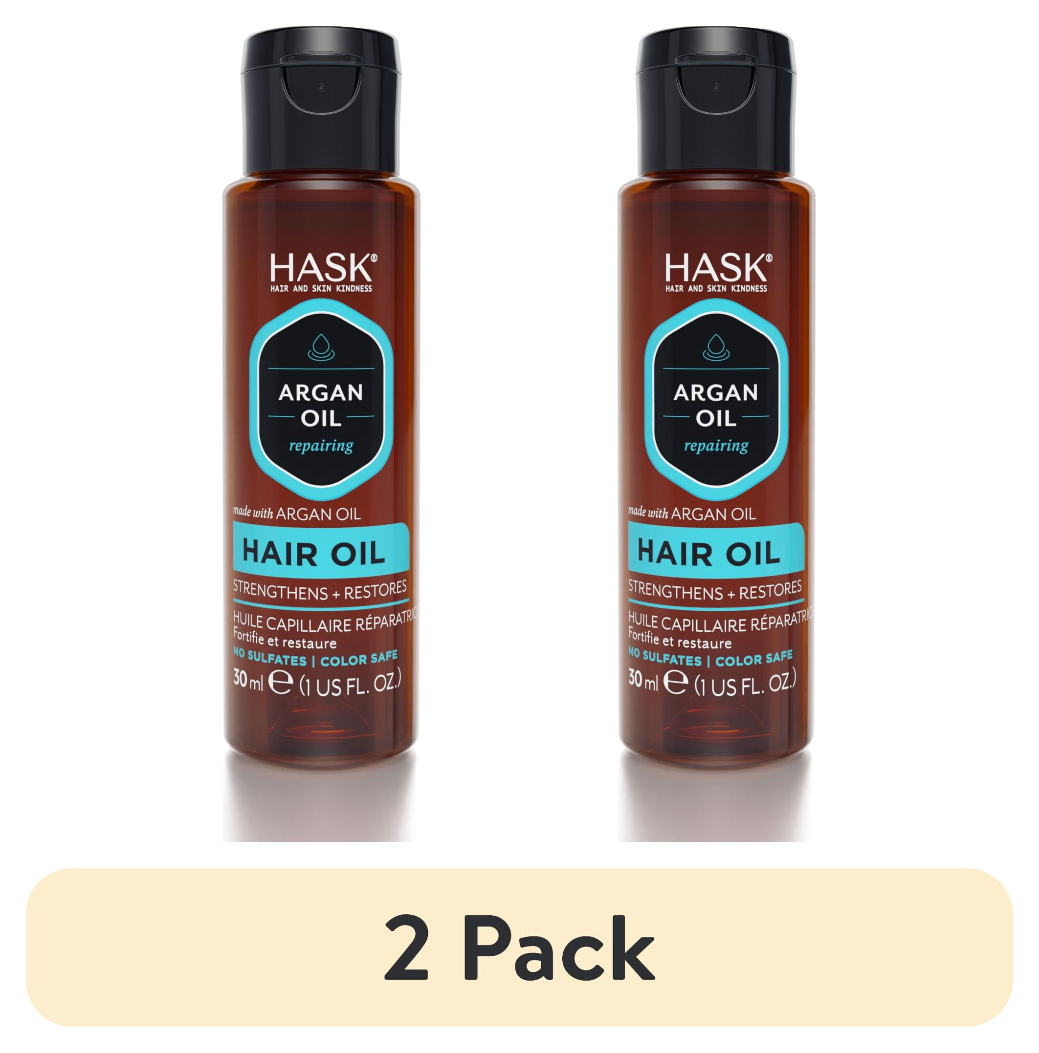 (2 pack) HASK Argan Oil Repairing Hair Oil, 1oz