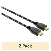 (2 pack) onn Ultra High Speed HDMI Cable, 10'