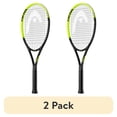 thumbnail image 1 of (2 pack) HEAD Tour Pro Adult Tennis Racquet, Strung, 9.9 oz. Weight, 105 Sq. in. Racquet Head Size, 27 Inches, Black/Green, 1 of 6