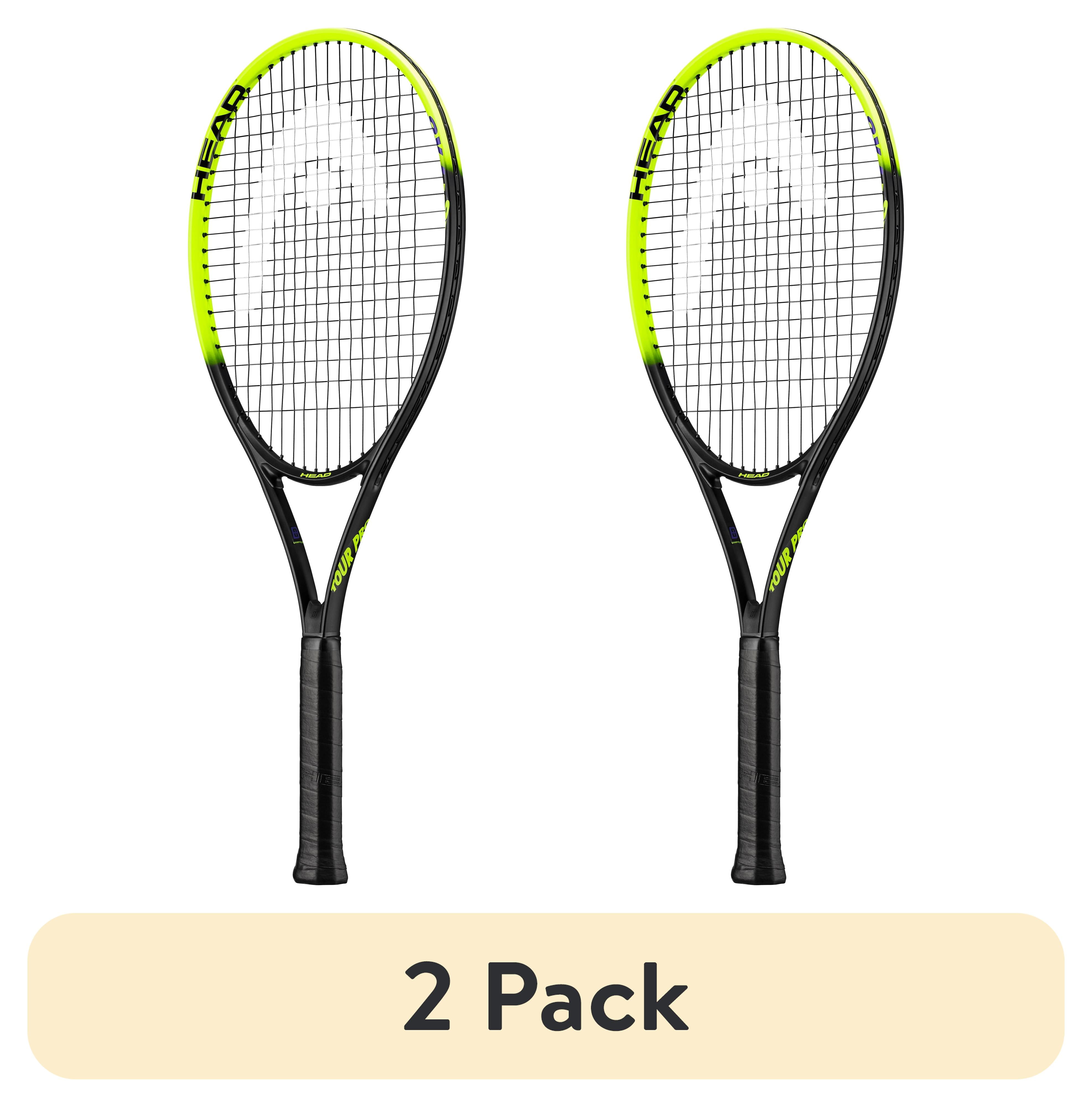 (2 pack) HEAD Tour Pro S30 Tennis Racquet, 110 sq. in. Head Size, 9.9 Ounce Weight, Black/Yellow