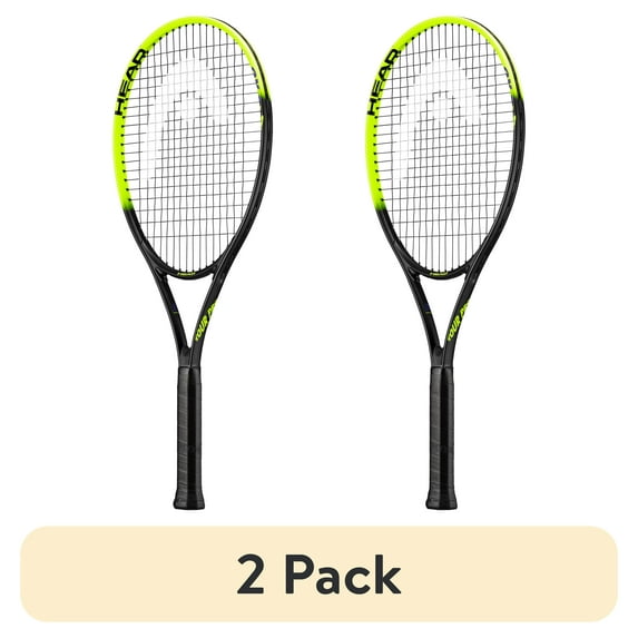 (2 pack) HEAD Tour Pro S30 Tennis Racquet, 110 sq. in. Head Size, 9.9 Ounce Weight, Black/Yellow