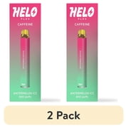 2 pack HELO Plus Caffeine Diffuser, Watermelon Ice - 800 Puffs | 0% Nicotine, Vegan, Sugar-Free, Gluten-Free Aromatherapy