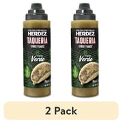 (2 pack) HERDEZ TAQUERIA STREET SAUCE Original Verde Mild Taco Sauce, Shelf Stable, 9 oz (Pack of 8)