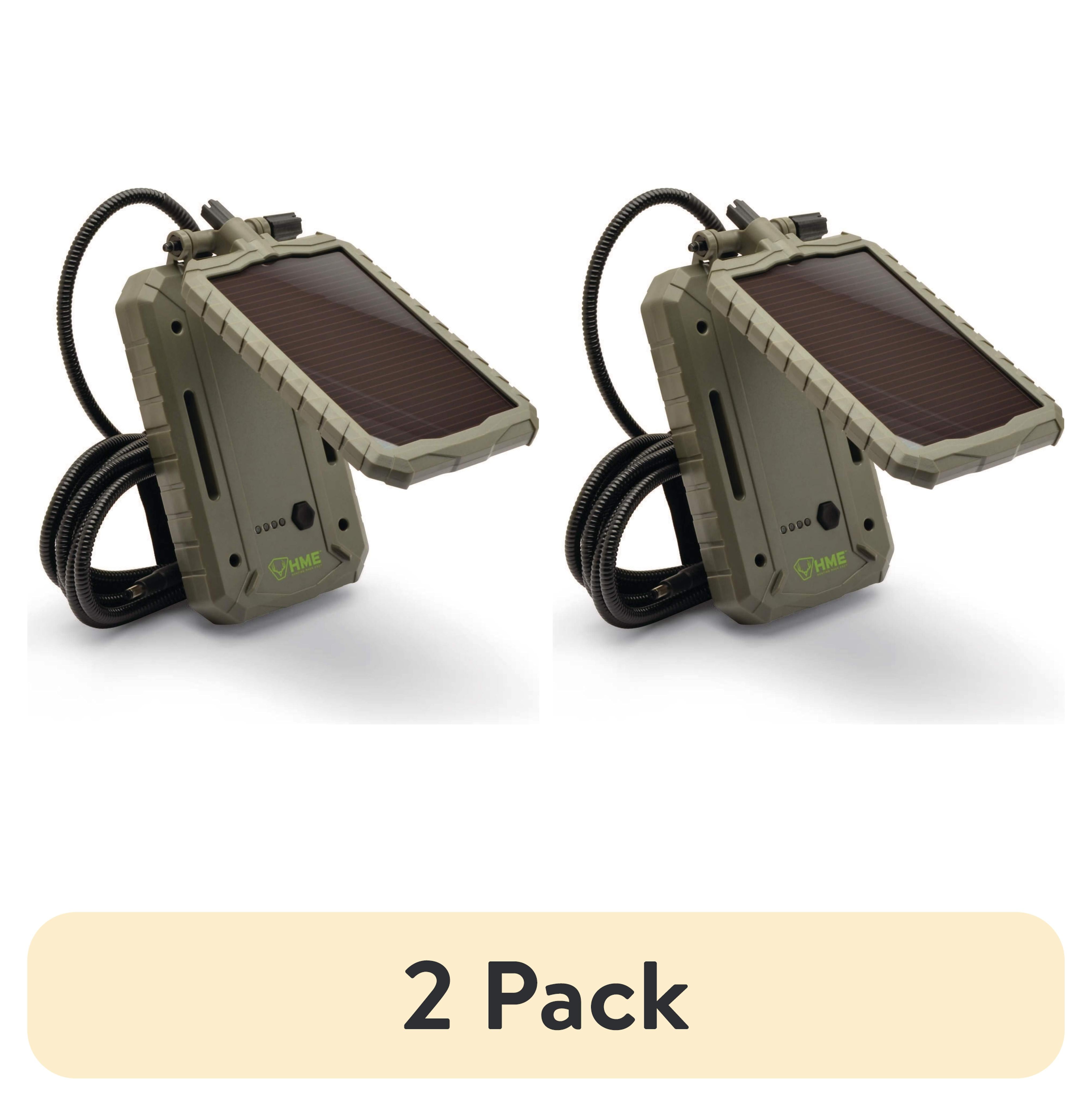 (2 pack) HME Sol-Pak, 1000 MAH 12V Solar Battery Pack - Walmart.com