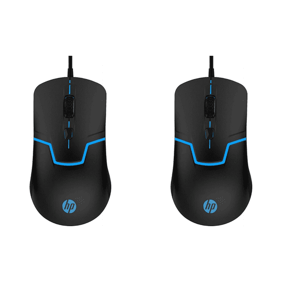 (2 pack) HP Gaming Mouse Wired USB Computer Mouse with RGB Backlit LED, Ergonomic Optical Mice for PC Laptop Windows Mac Office PC Home Gamer