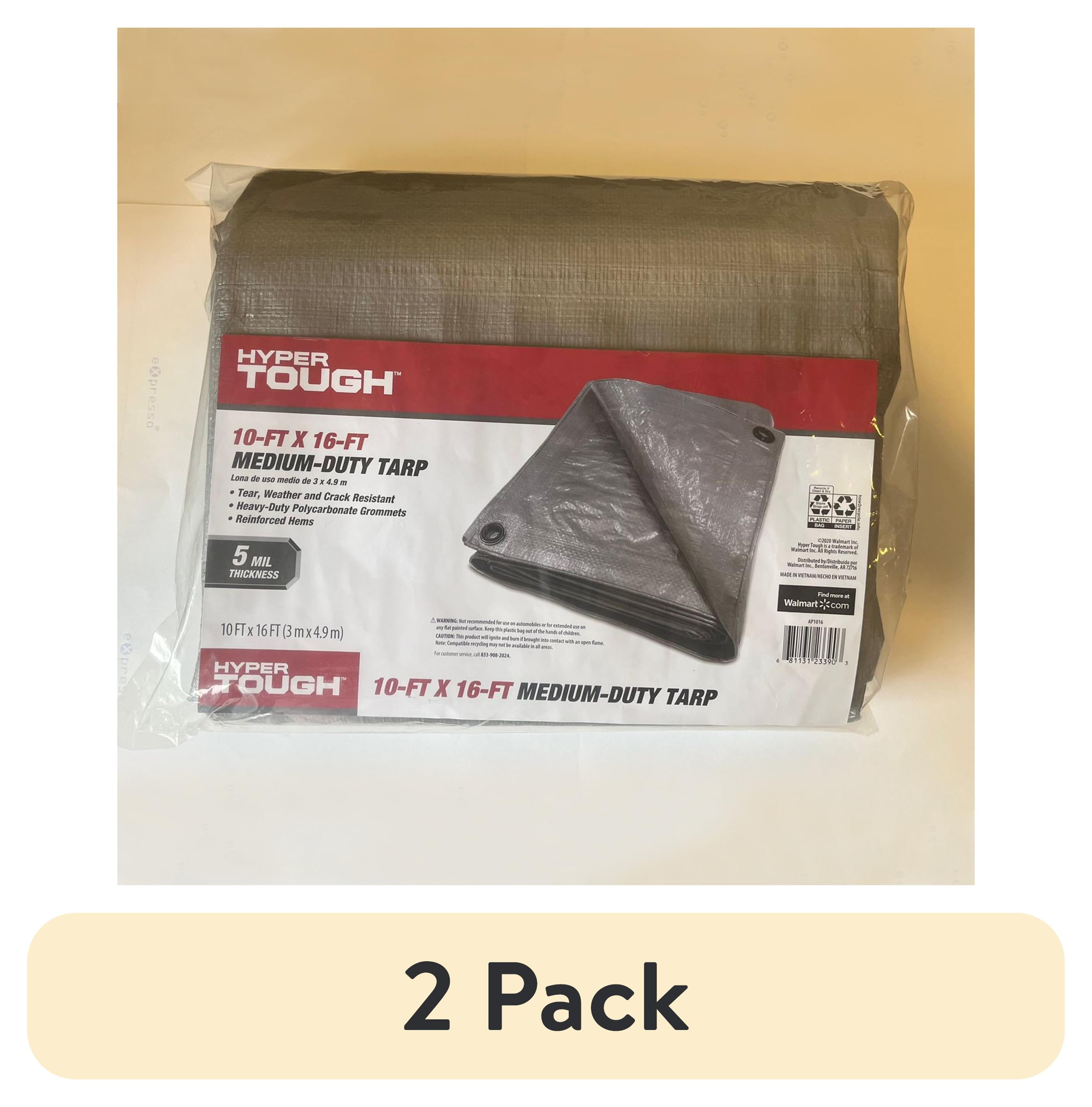 Hyper Tough Medium Duty 8x10' Polyethylene Tarp for Vehicle Cover