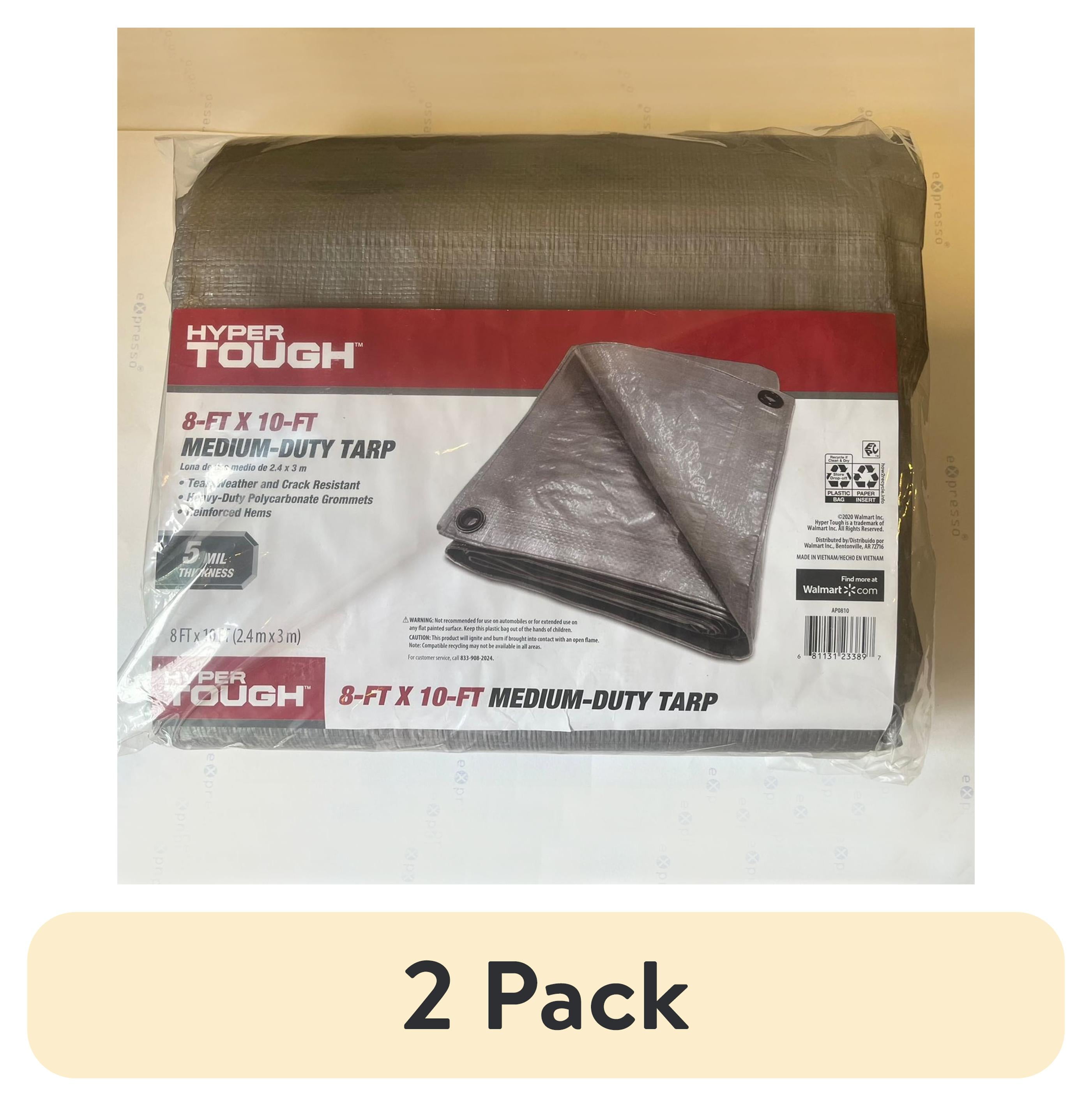 Hyper Tough Light-Duty 8' x 10' Polyethylene Tarp in Blue