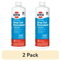 (2 pack) HTH Pool Care Drop Out Flocculant for Swimming Pools, Liquid, 28 oz