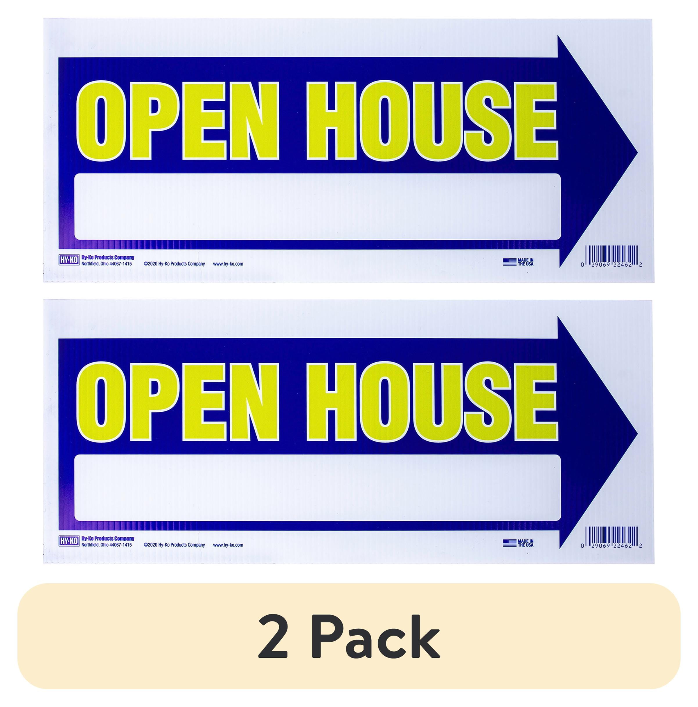 (2 pack) HY-KO Plastic Open House Arrow