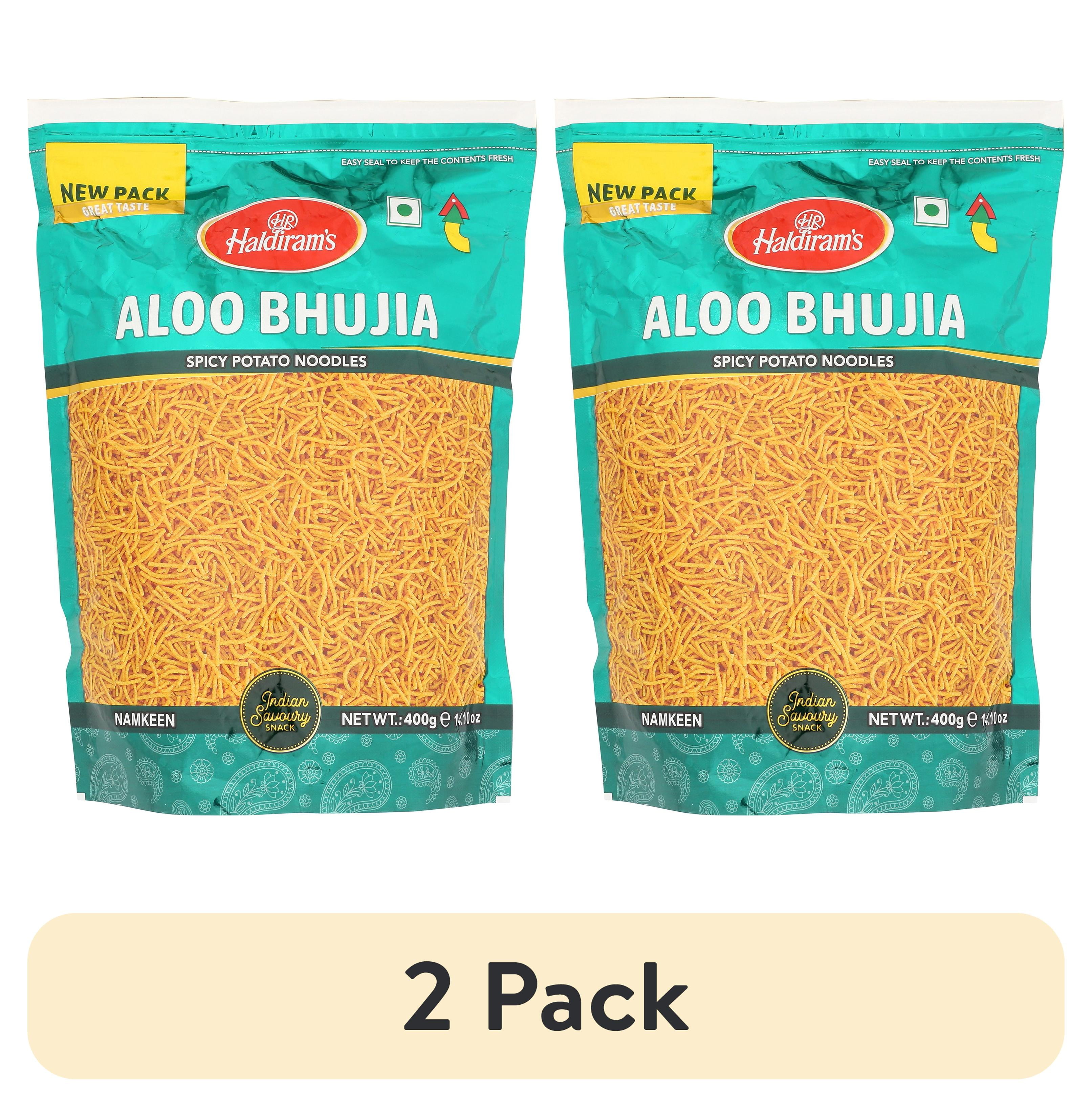 (2 pack) Haldiram’s Spicy Aloo Bhujia, Snack Crackers, 14.10 Oz