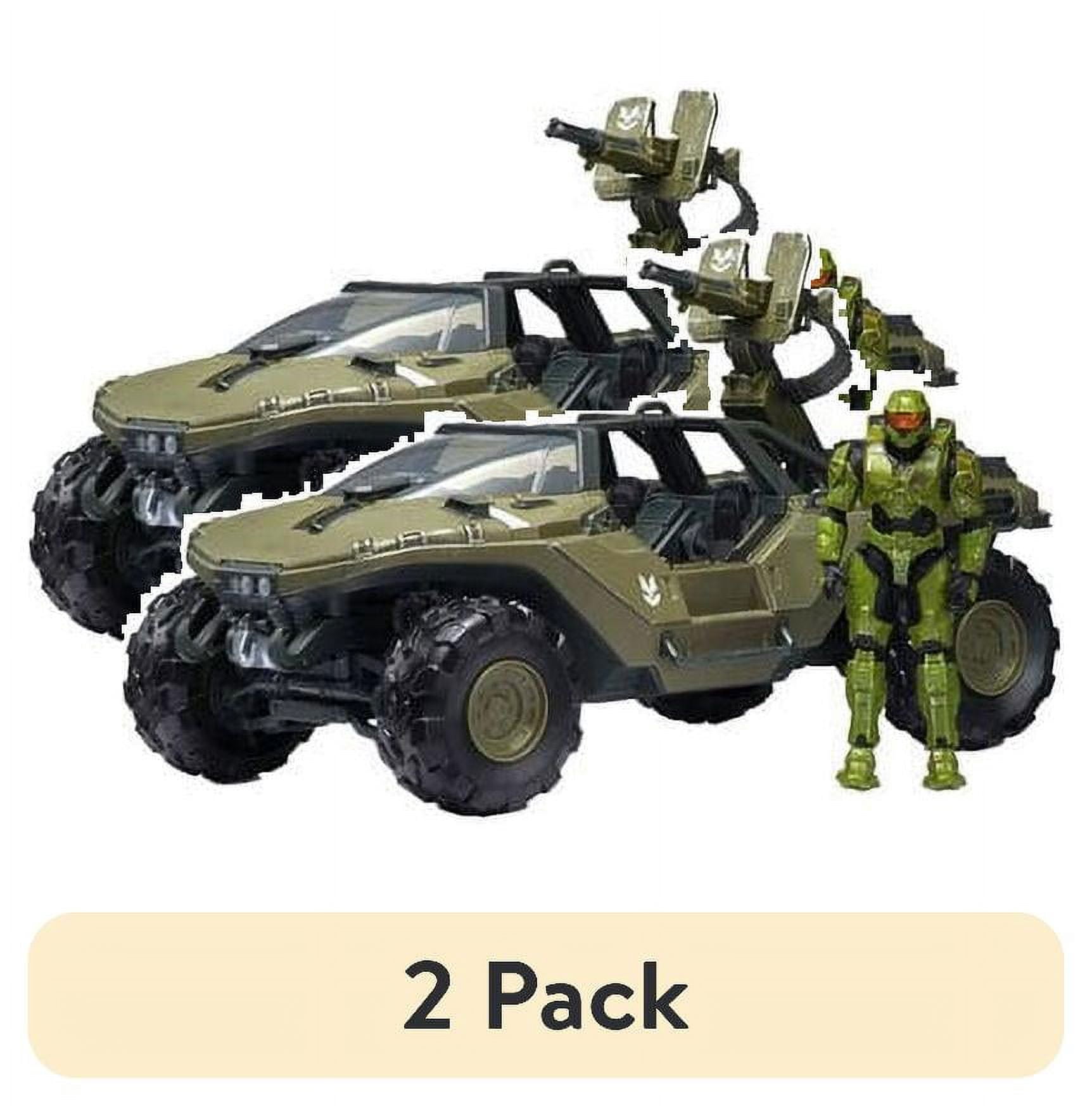 (2 pack) Halo 4-inch Figure & Deluxe Vehicle Warthog & Master Chief