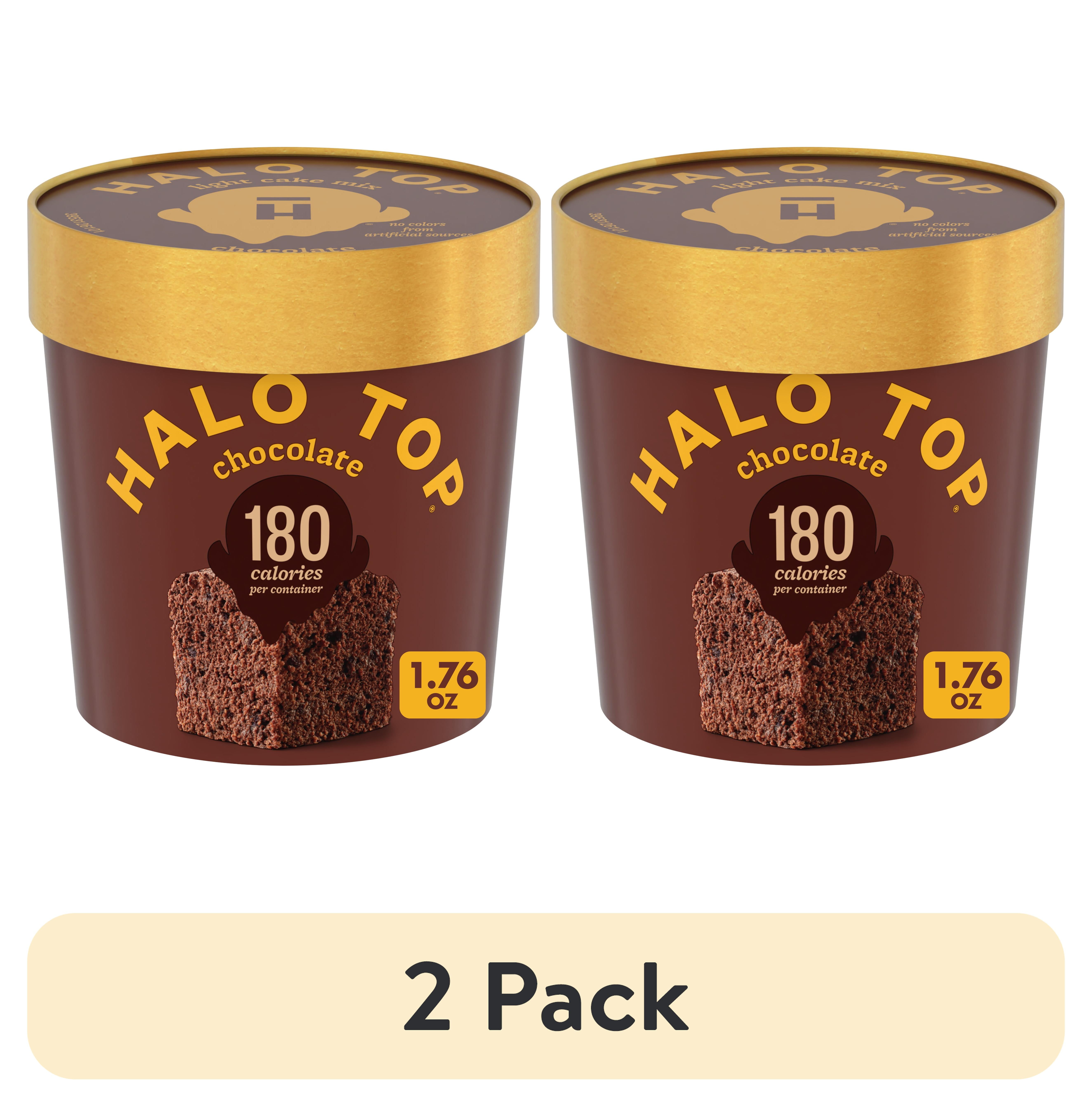 (2 pack) Halo Top Single Serving Chocolate Light Cake Mix, 1.76 oz.