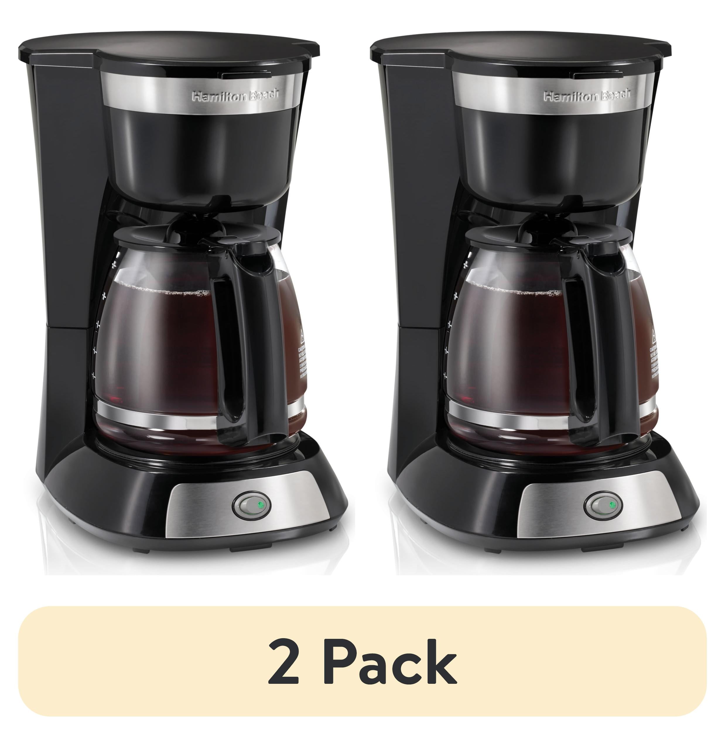 Hamilton Beach 12-Cup Drip Coffee Maker Machine with Glass Coffee