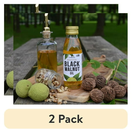 (2 pack) Hammons American Roasted Black Walnut Oil, 8.4 fl oz