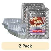 (2 pack) Handi-Foil Aluminum Foil Giant All Purpose Pan with Lid, 13.5 x 9.6 inch, 1 Count
