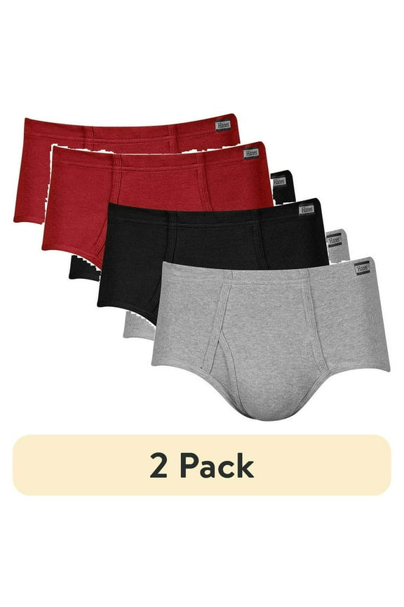 (2 pack) (2 pack) Men's Mid Rise Brief 6 Pack