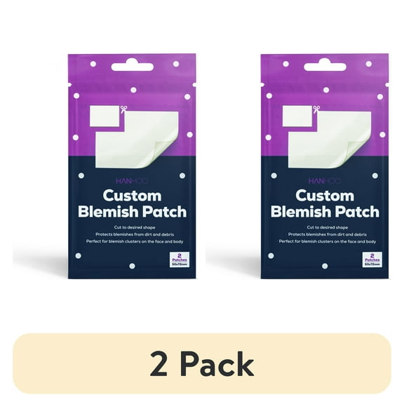 (2 pack) Hanhoo Custom Blemish Patch with Hydrocolloid, Non Medicated, For All Ski Types, Acne Treatment, 2Ct.