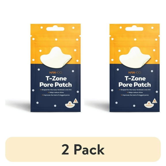 (2 pack) Hanhoo Hydrocolloid Clear T-Zone Acne Patch, All Skin Types, 8 Ct.
