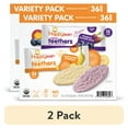 thumbnail image 1 of (2 pack) Happy Baby Organic Teethers, Sweet Potato & Banana Gluten Free Gentle Teething Wafer , 0.14 oz Packs (36 Pack), 1 of 7
