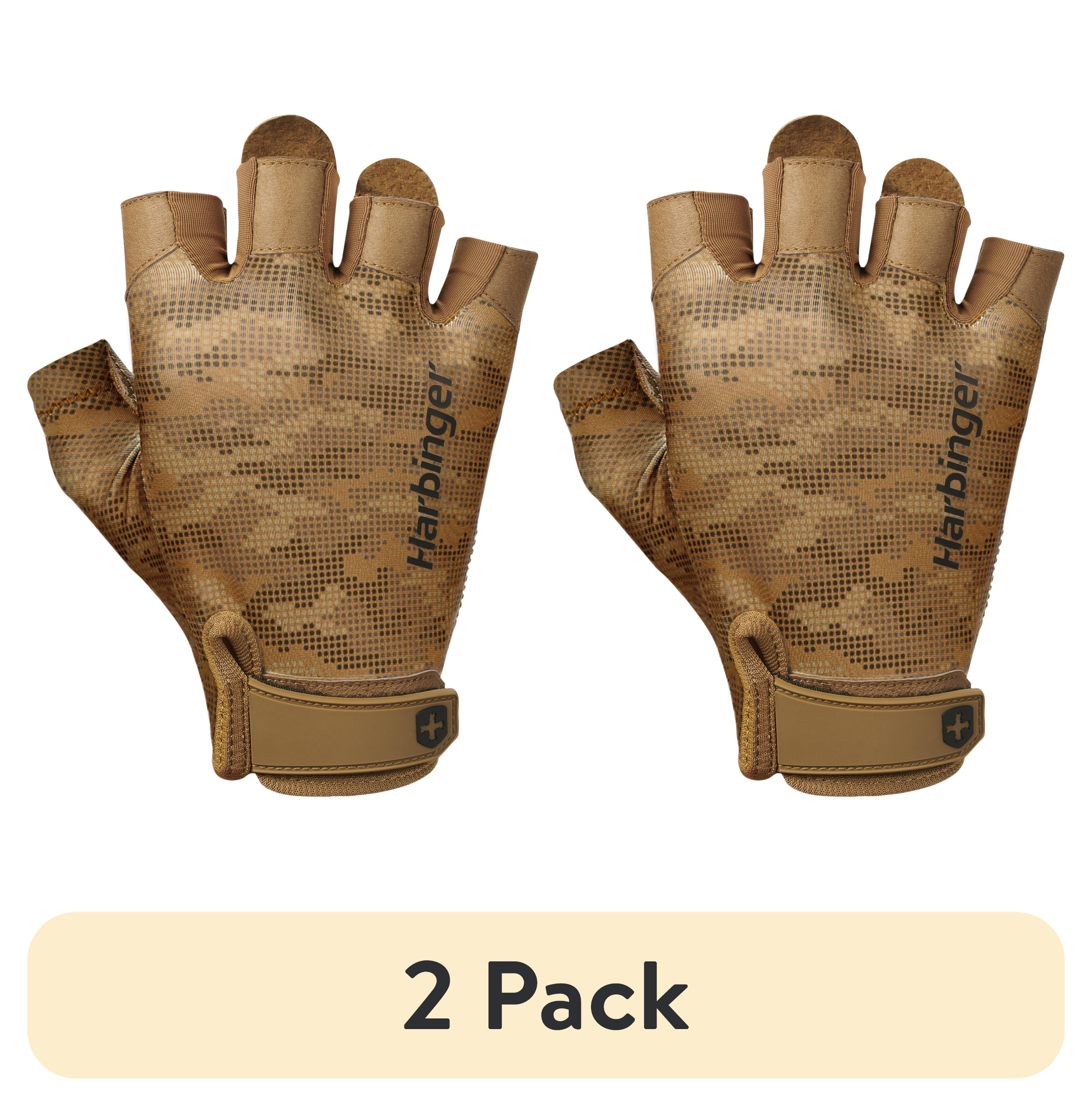 (2 pack) HB Pro Gloves 2.0 Tan Camo Large