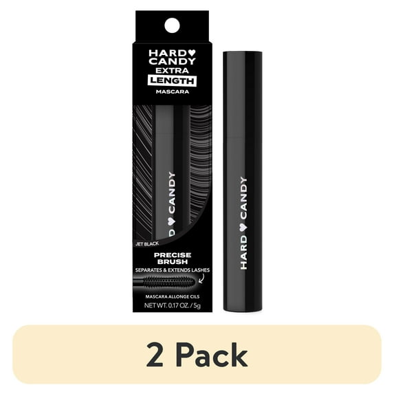 (2 pack) Hard Candy Dare to Extend Ultimate Mascara, Jet Black, .28 oz