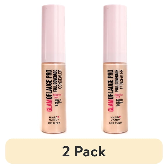 (2 pack) Hard Candy Glamoflauge Pro Concealer, Light, 0.33 fl oz