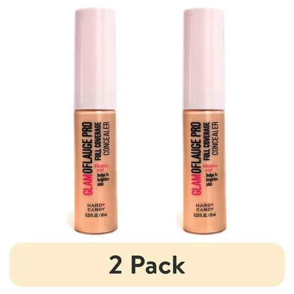 (2 pack) Hard Candy Glamoflauge Pro Concealer, Sand, 0.33 fl oz