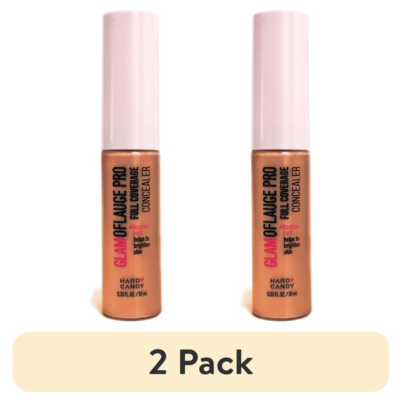 (2 pack) Hard Candy Glamoflauge Pro Concealer, Warm Caramel, 0.33 fl oz