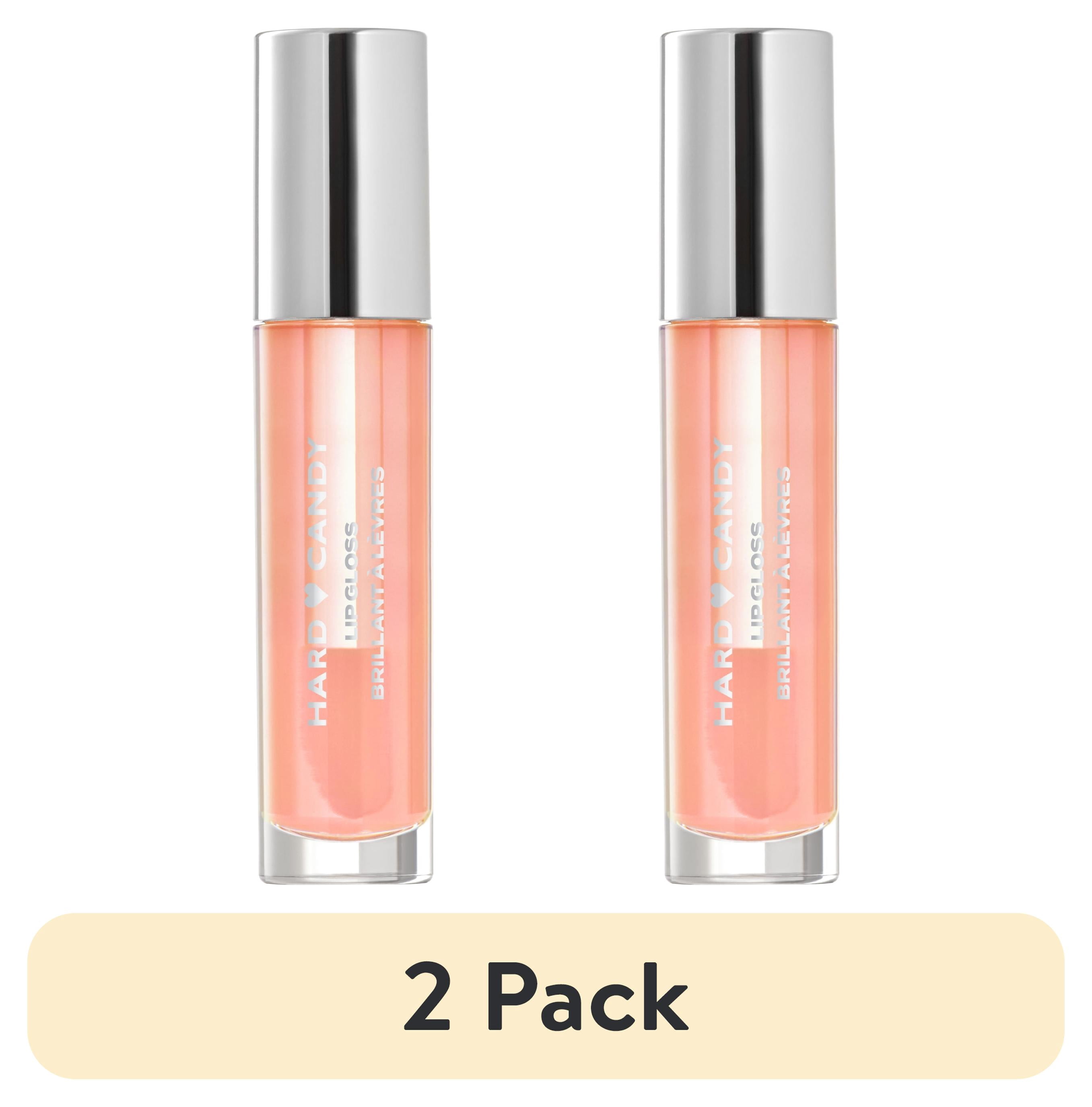 (2 pack) Hard Candy Glosstopia Lip Gloss, High-Shine, Hydrating, Hyaluronic Acid, Honey Drop